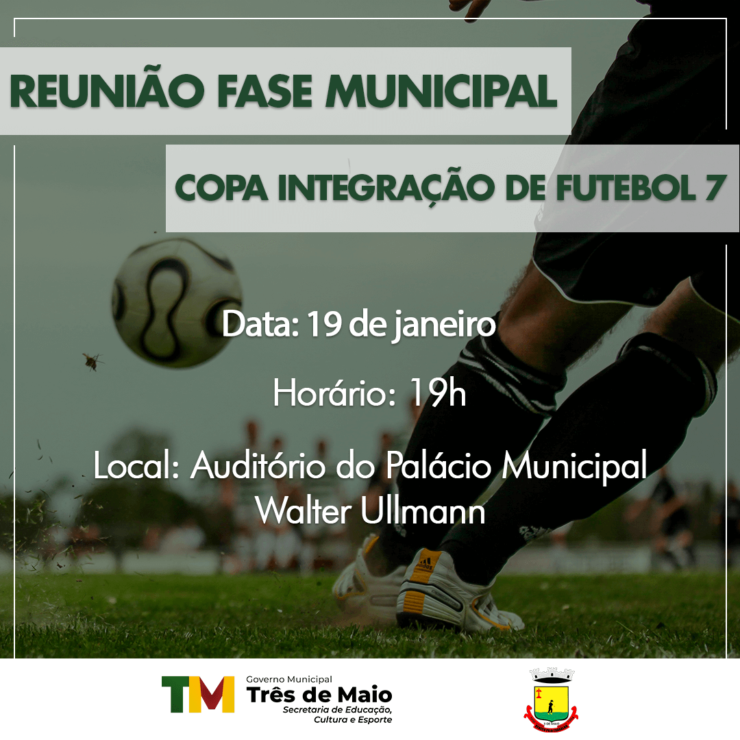 DEPARTAMENTO DE ESPORTES REALIZA REUNIÃO PARA DEBATER A COPA INTEGRAÇÃO DE FUTEBOL 7